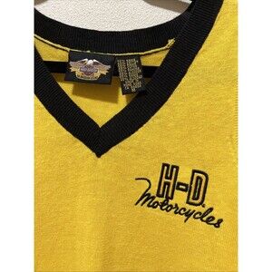 Harley Davidson Women’s Pullover Vest Preppy Yellow